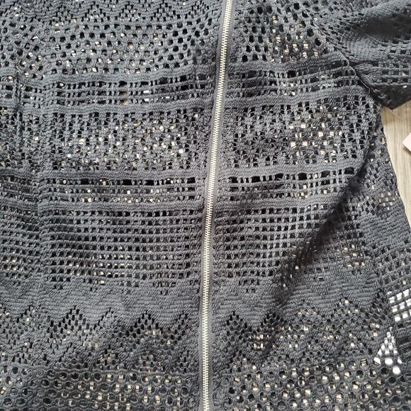 Justfab Lace Moto Jacket - Picture 11 of 14